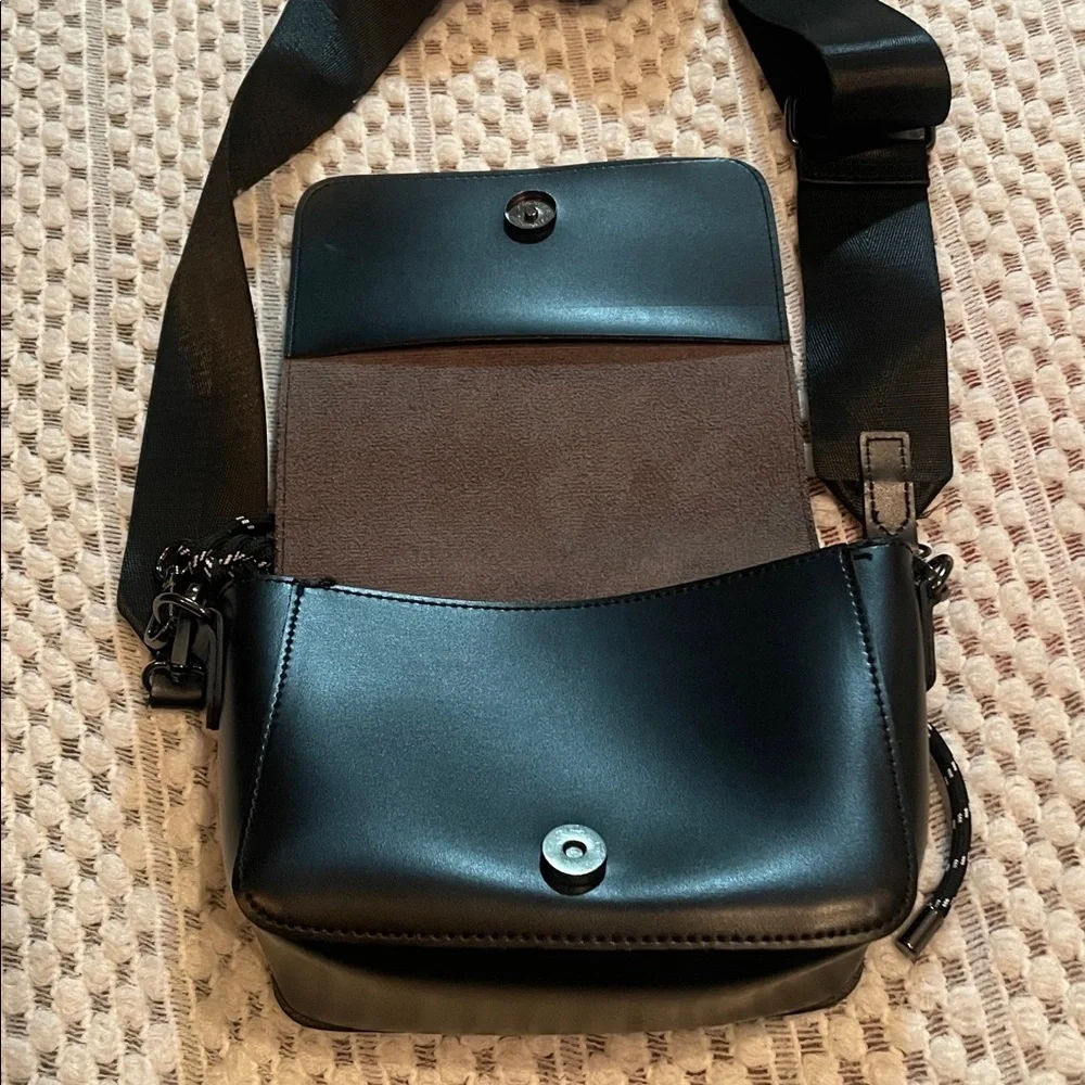Claudia Canova Faux Leather Crossbody Bag with Adjustable Strap